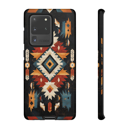 Southwestern Arrow & Diamond Tough Samsung Galaxy Case – Bold Tribal Design, Dual-Layer Protection