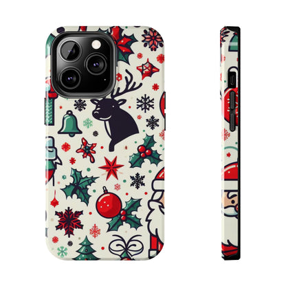 Cartoon Christmas Cheer – iPhone Case