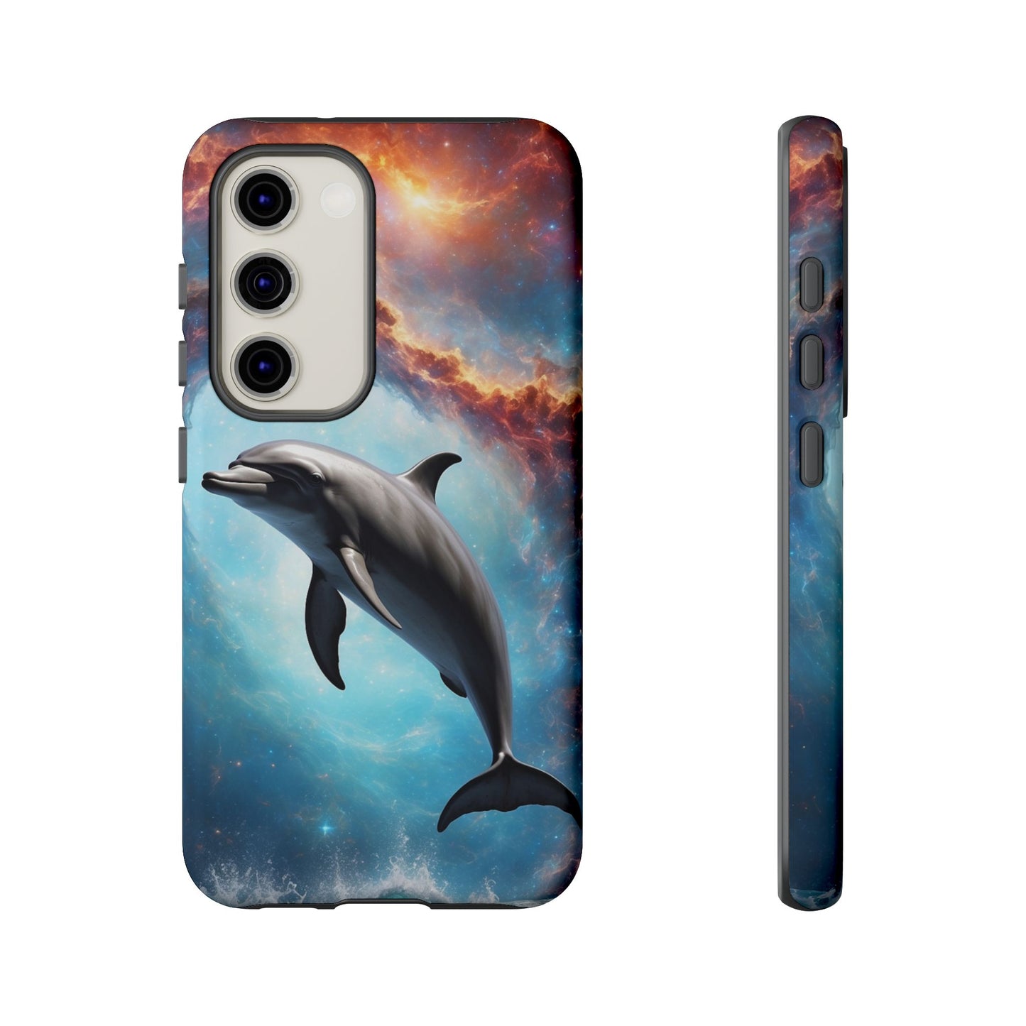 Cosmic Dolphin Space Vibes - Samsung Galaxy Case