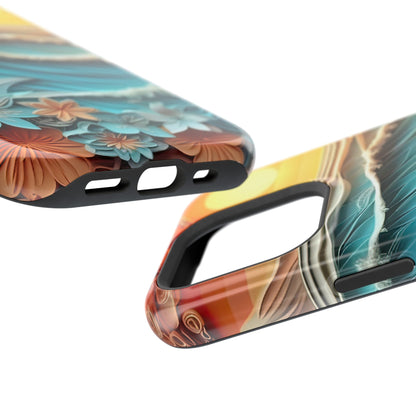 Tropical Sunset Paper Art Ocean – iPhone Series Case