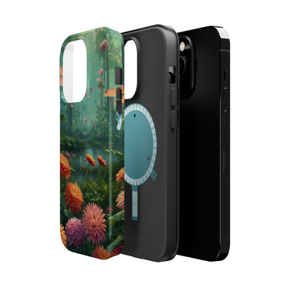 Enchanted Forest Dragonflies & Blossoms – MagSafe iPhone Series Case