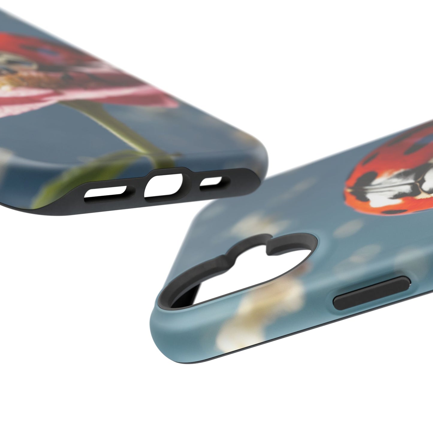 MagSafe iPhone Case: Floral Ladybug Delight