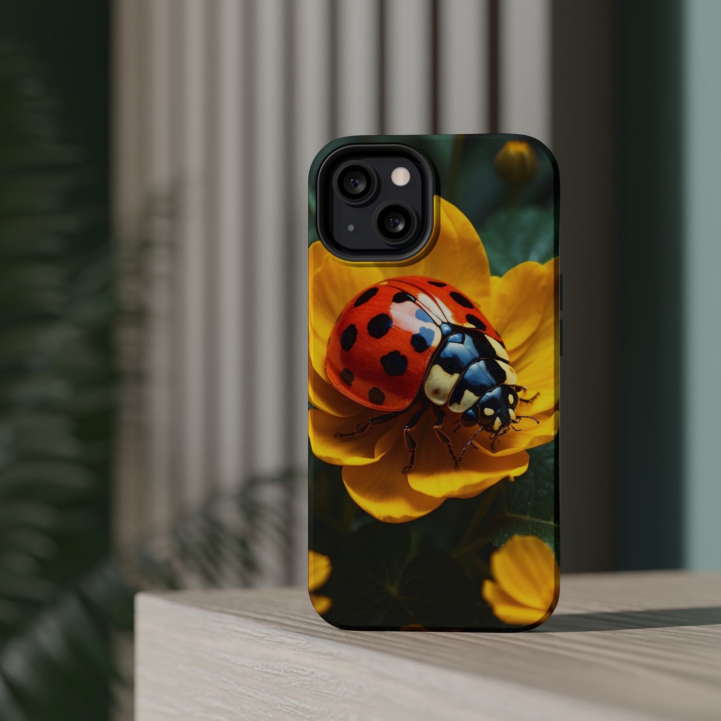 Yellow Blossoms with Bug Accent - MagSafe iPhone Case