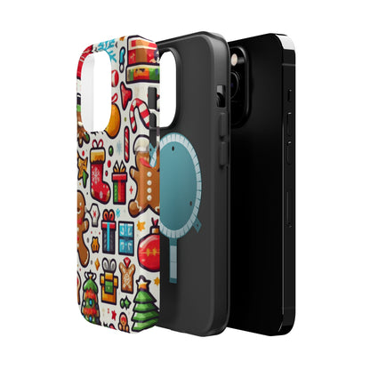 Festive Christmas Icons Pattern – MagSafe iPhone Series Case