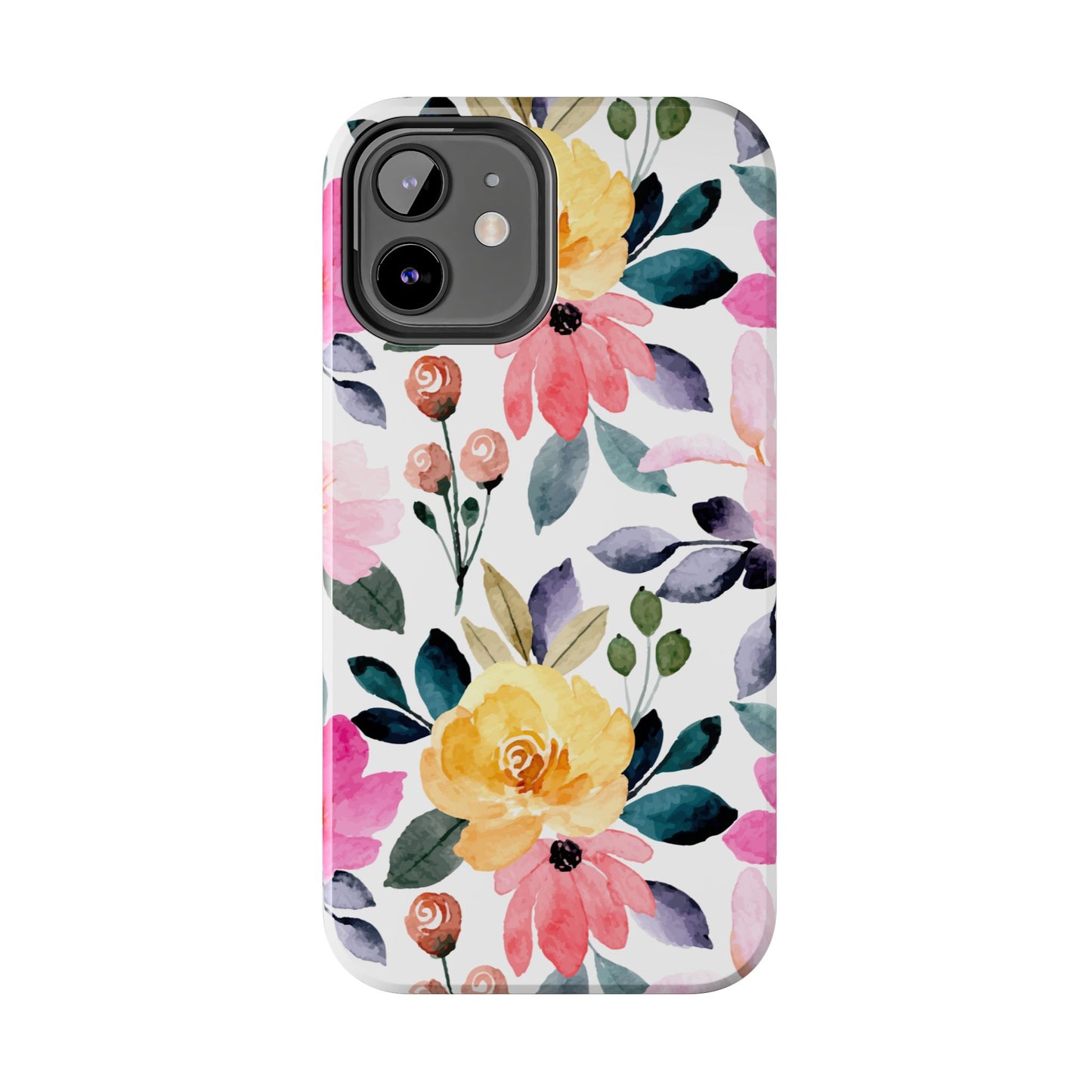 Blossoming Beauty – iPhone Series Case with Vibrant Watercolor Flowers