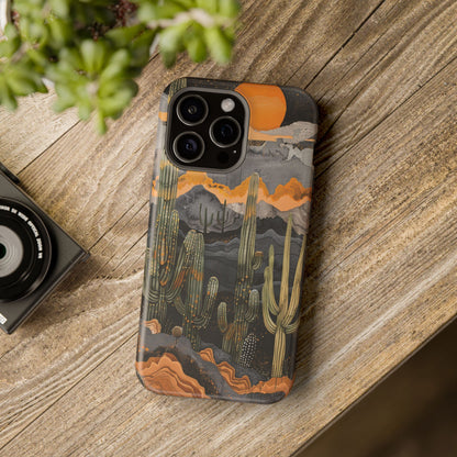 Desert Dusk Cacti iPhone Case