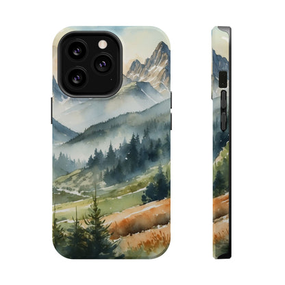 Serene Alpine Forest - MagSafe iPhone Case