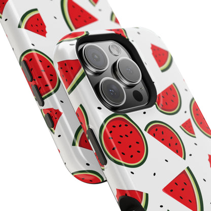 Sweet Watermelon MagSafe iPhone Case – Fresh & Fun Fruit Pattern with Summer Vibes