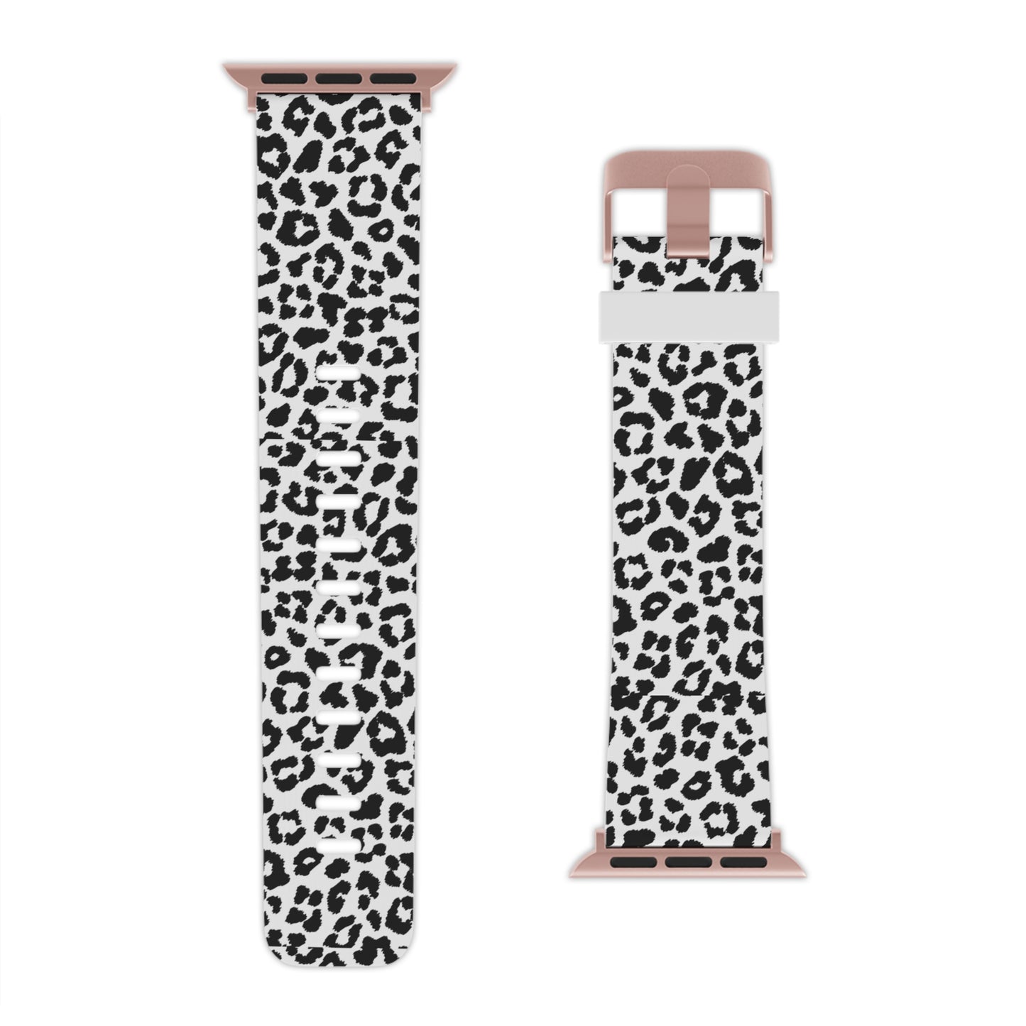 Monochrome Leopard Print Apple Watch Band