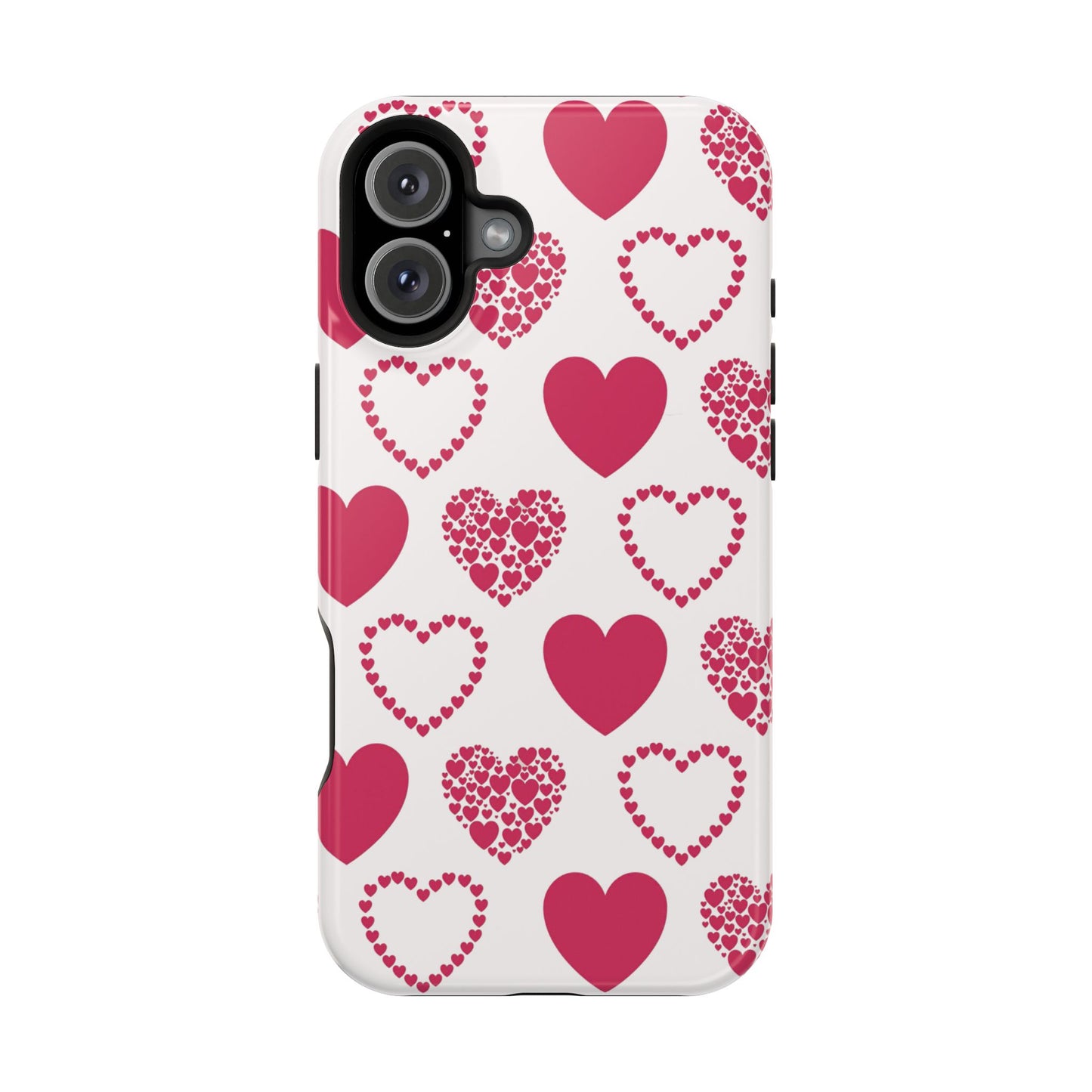 Clustered Pink Hearts MagSafe iPhone Case