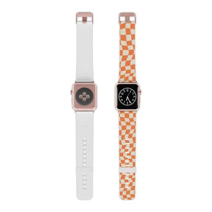 Wavy Retro Checkerboard Apple Watch Band