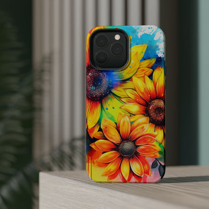 Vibrant Sunflower Splash - MagSafe iPhone Series Case