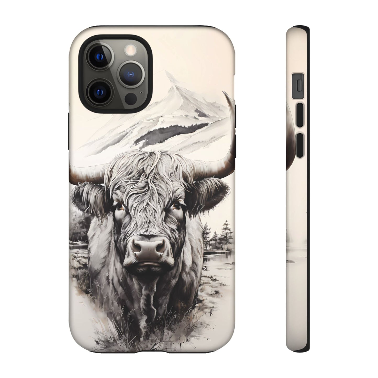 Western Highland Cow Case | Durable Farmhouse Design