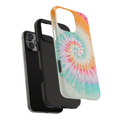 Pastel Swirl Tie-Dye iPhone Case – Soft & Minimalistic Style