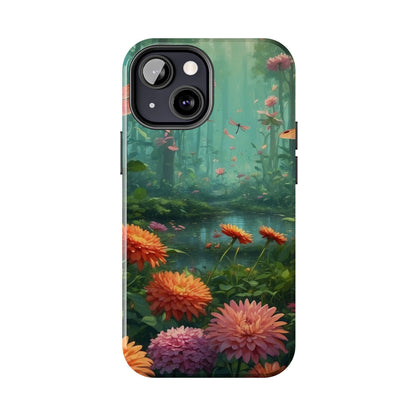 Enchanted Forest Dragonflies & Blossoms – iPhone Series Case