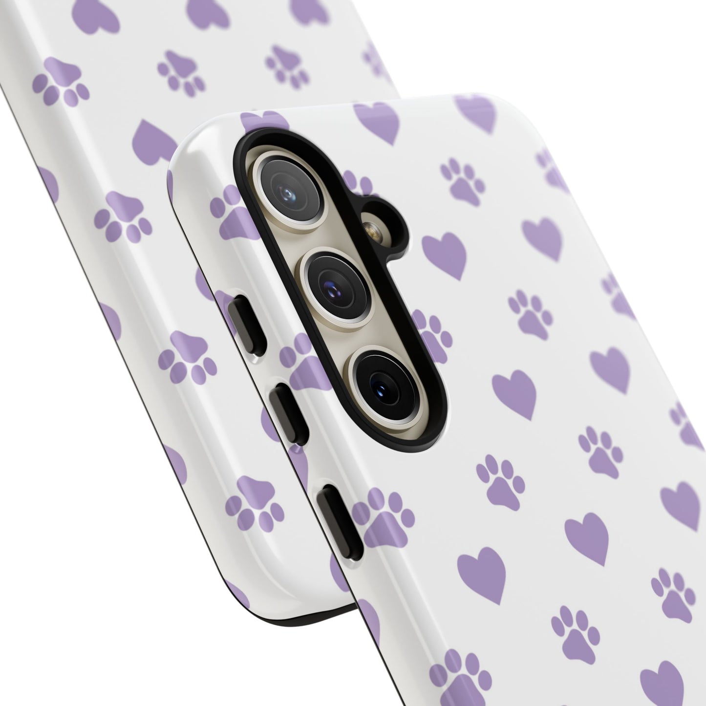 Paw Prints & Hearts – Samsung Galaxy Case, Cute and Durable Design