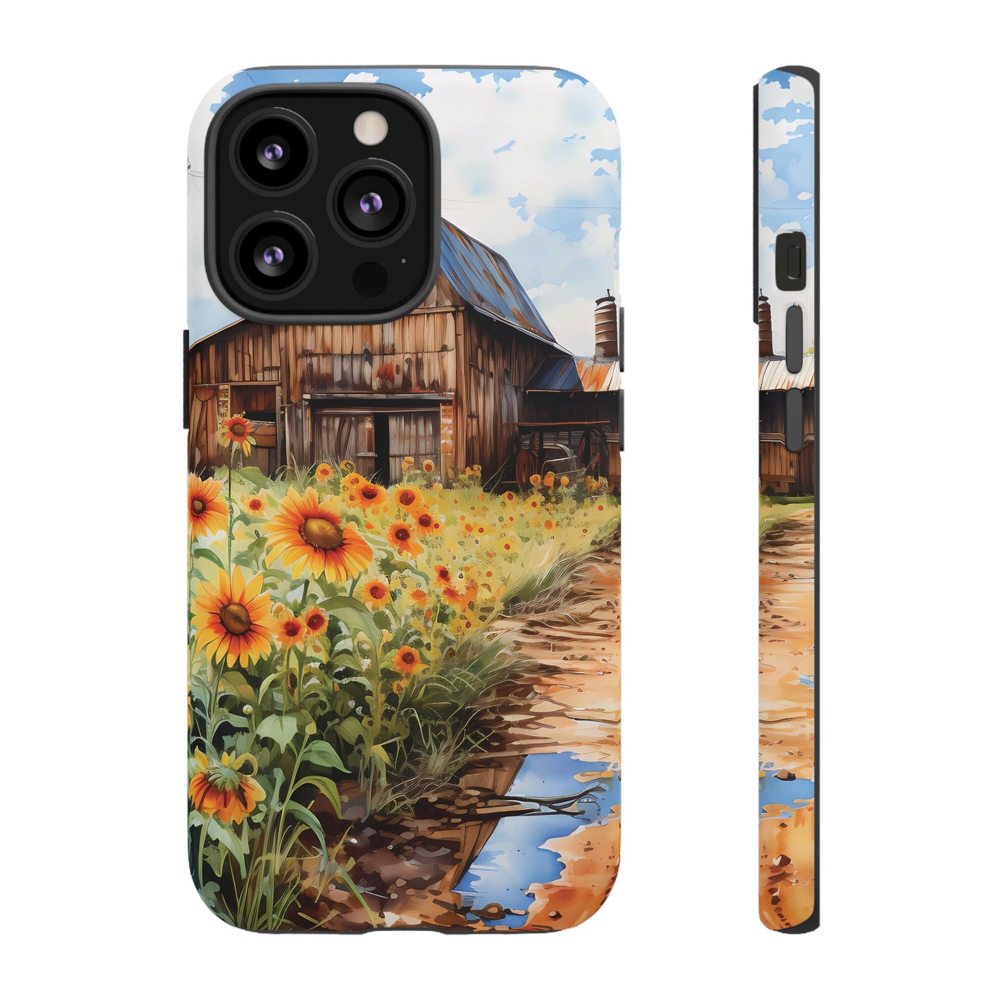 Sunflower iPhone Case  Rustic Farm Style