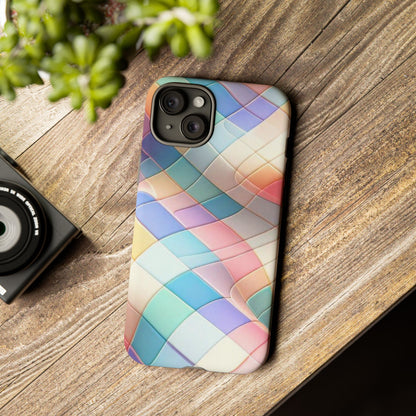 Pastel Prism Plaid iPhone Case