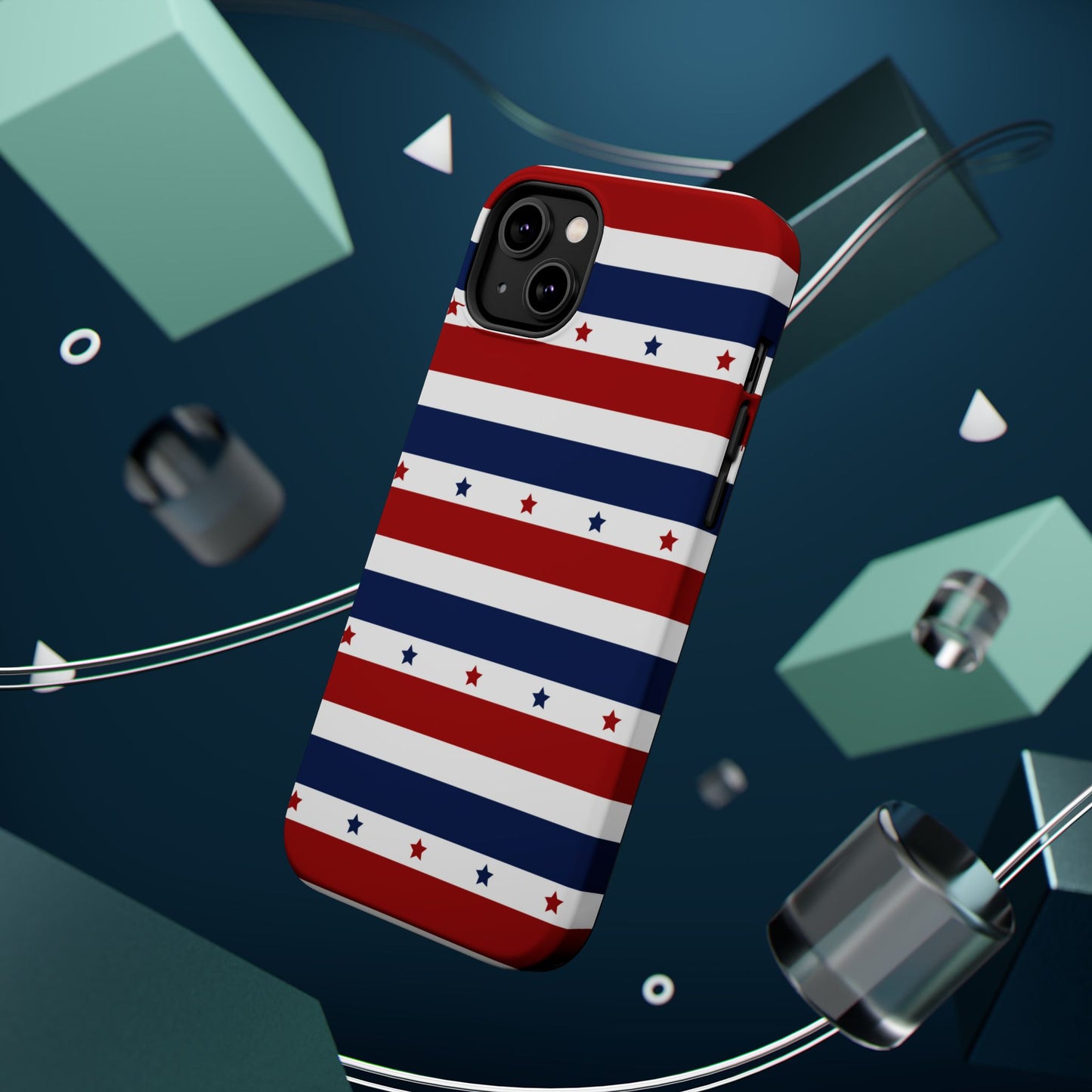 Patriotic Stars MagSafe iPhone Case