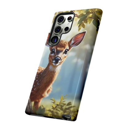 Whimsical Fawn in a Sunlit Forest Samsung Galaxy Case