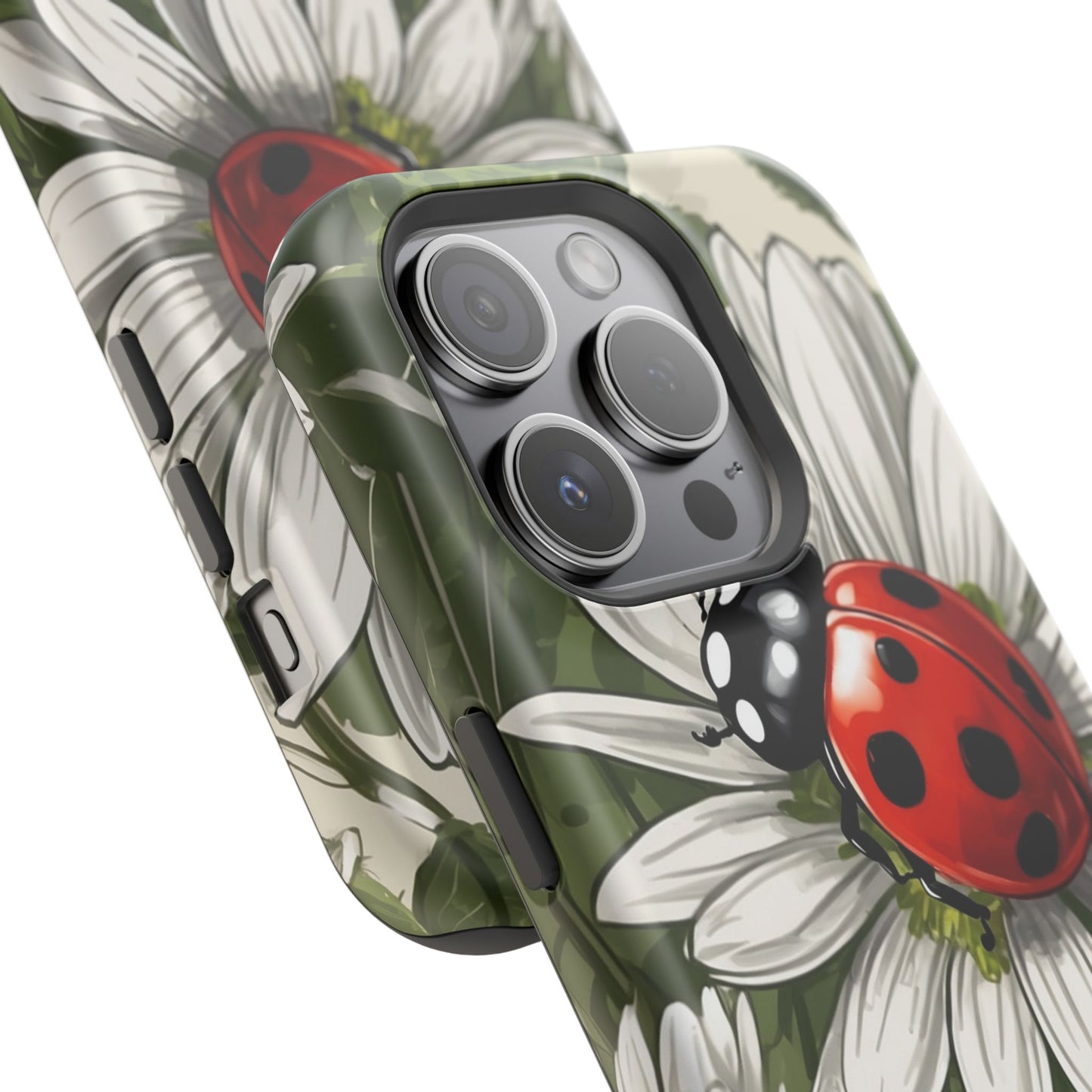 Ladybug & Daisy Garden Charm - MagSafe iPhone Case