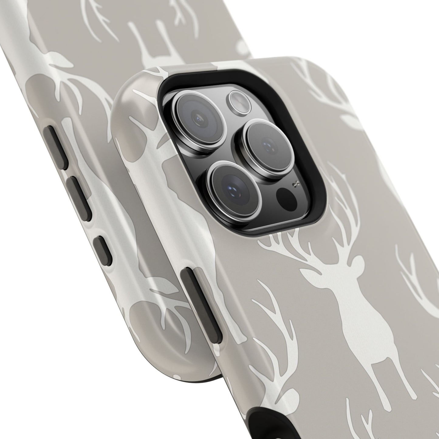 Minimalist Deer Silhouette MagSafe Pattern – iPhone Series Case