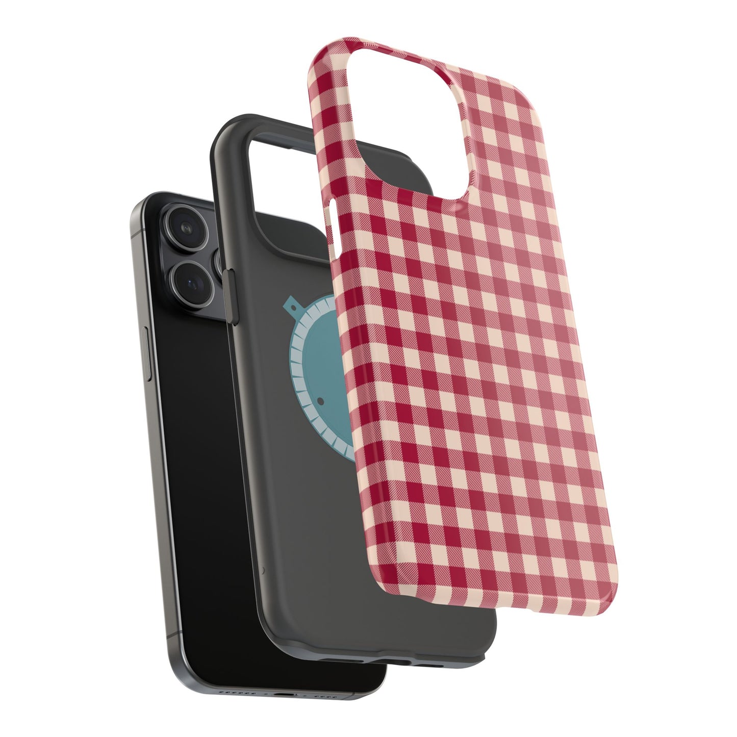 Vintage Red Gingham Check – MagSafe iPhone Case