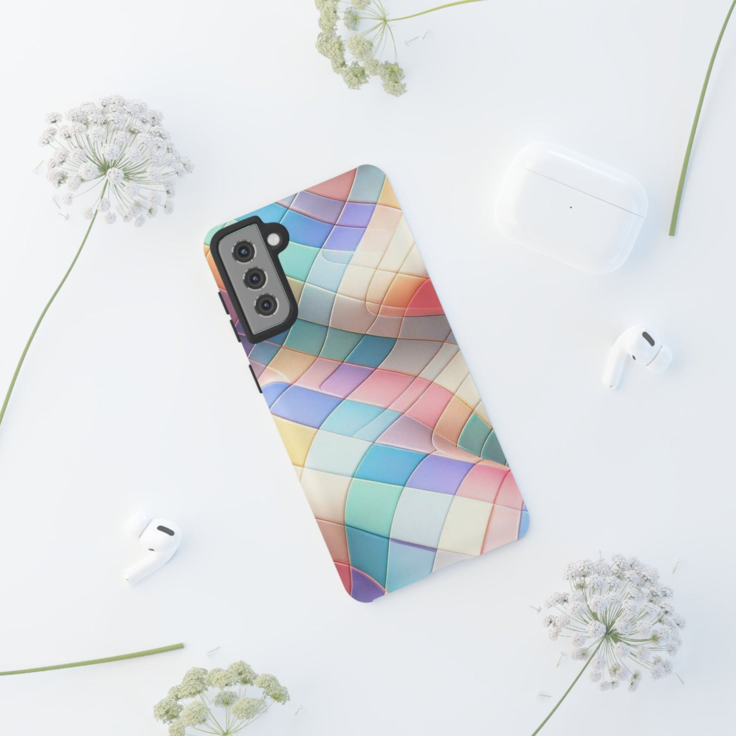 Pastel Prism Plaid iPhone Case