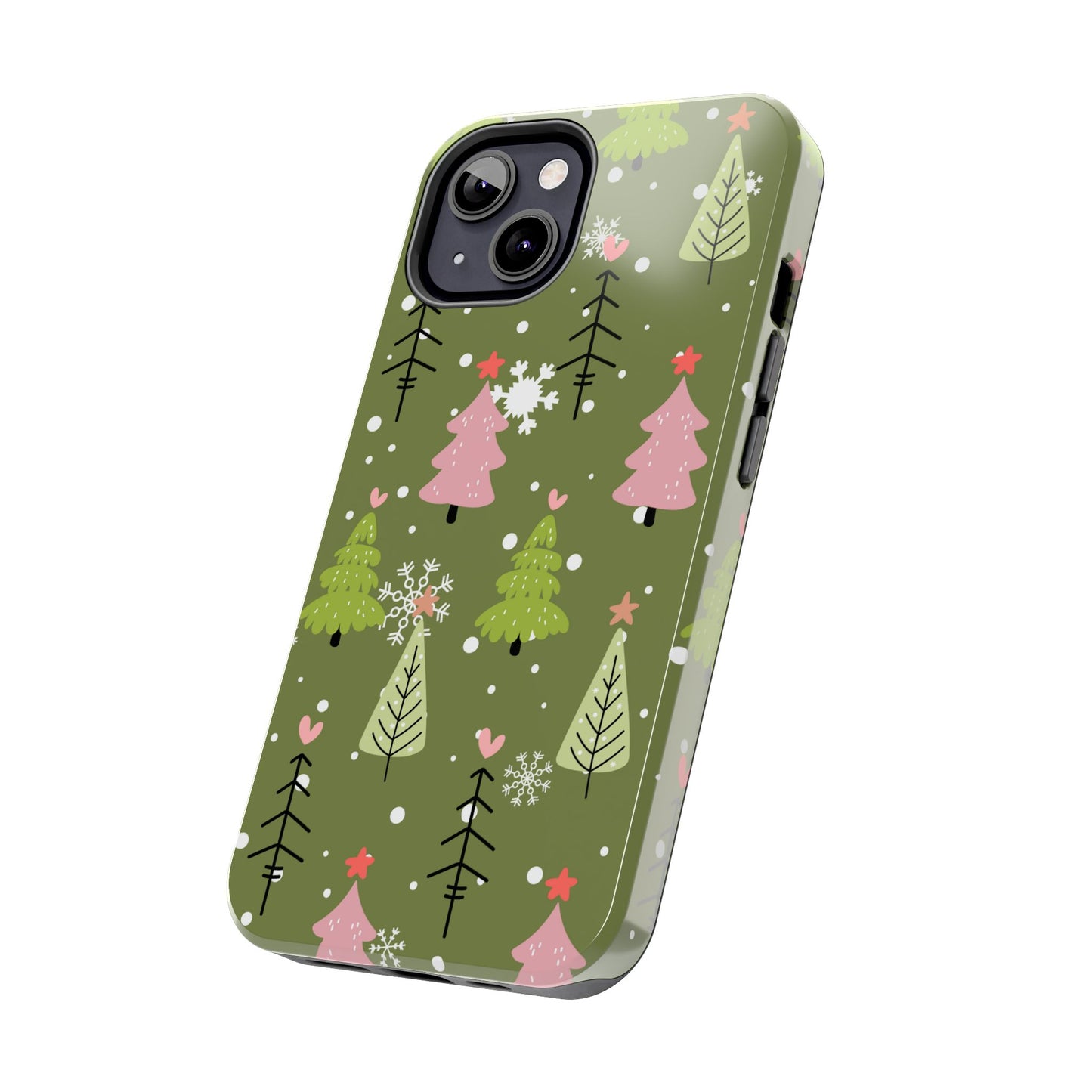 Whimsical Christmas Tree Pattern – iPhone Series Case