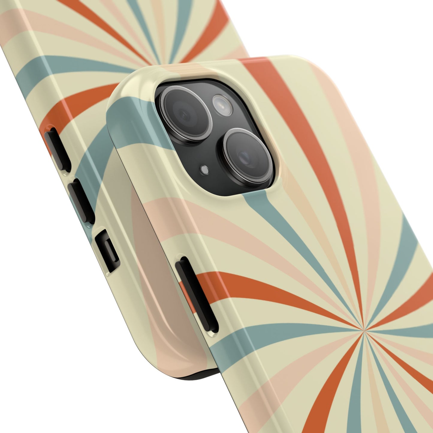 Retro Swirl iPhone Case – Durable, Vintage-Inspired Design with Dual-Layer Protection