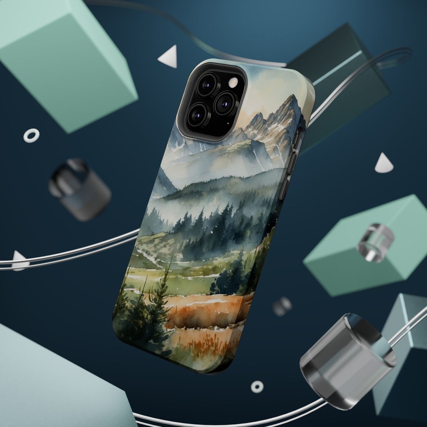 Serene Alpine Forest - MagSafe iPhone Case