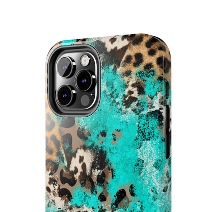 Aqua Splash Leopard - iPhone Series Case