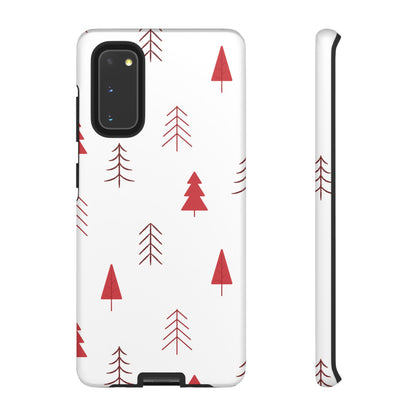 Scandi Red Pine Trees - Samsung Galaxy Series Case