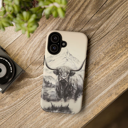 Highland Cow Western iPhone Case