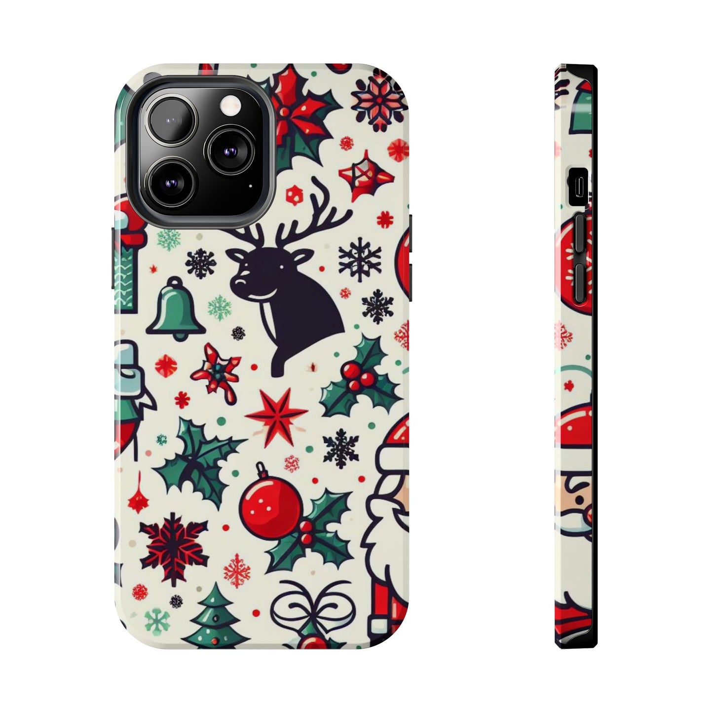 Cartoon Christmas Cheer – iPhone Case