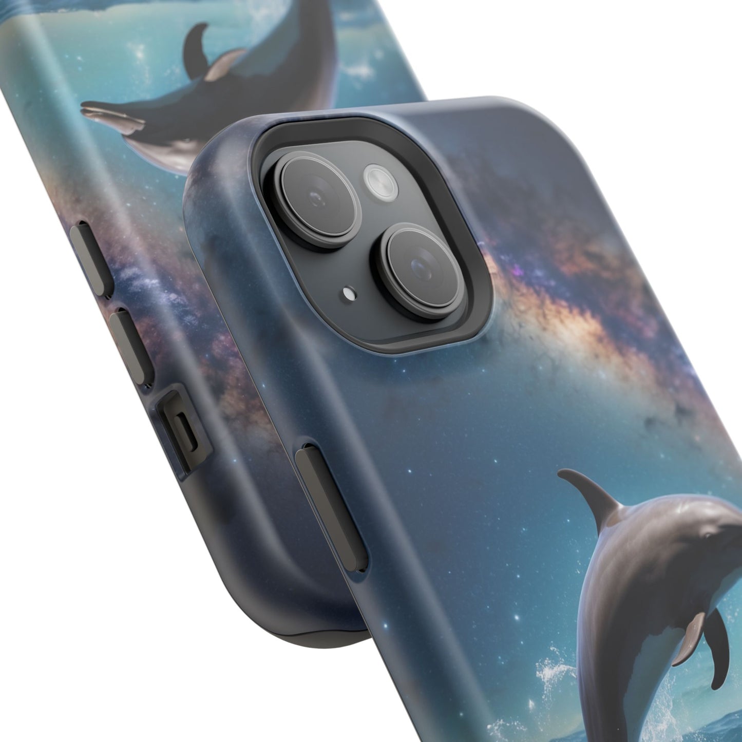 Dolphin Galaxy Splash - MagSafe-Compatible Case