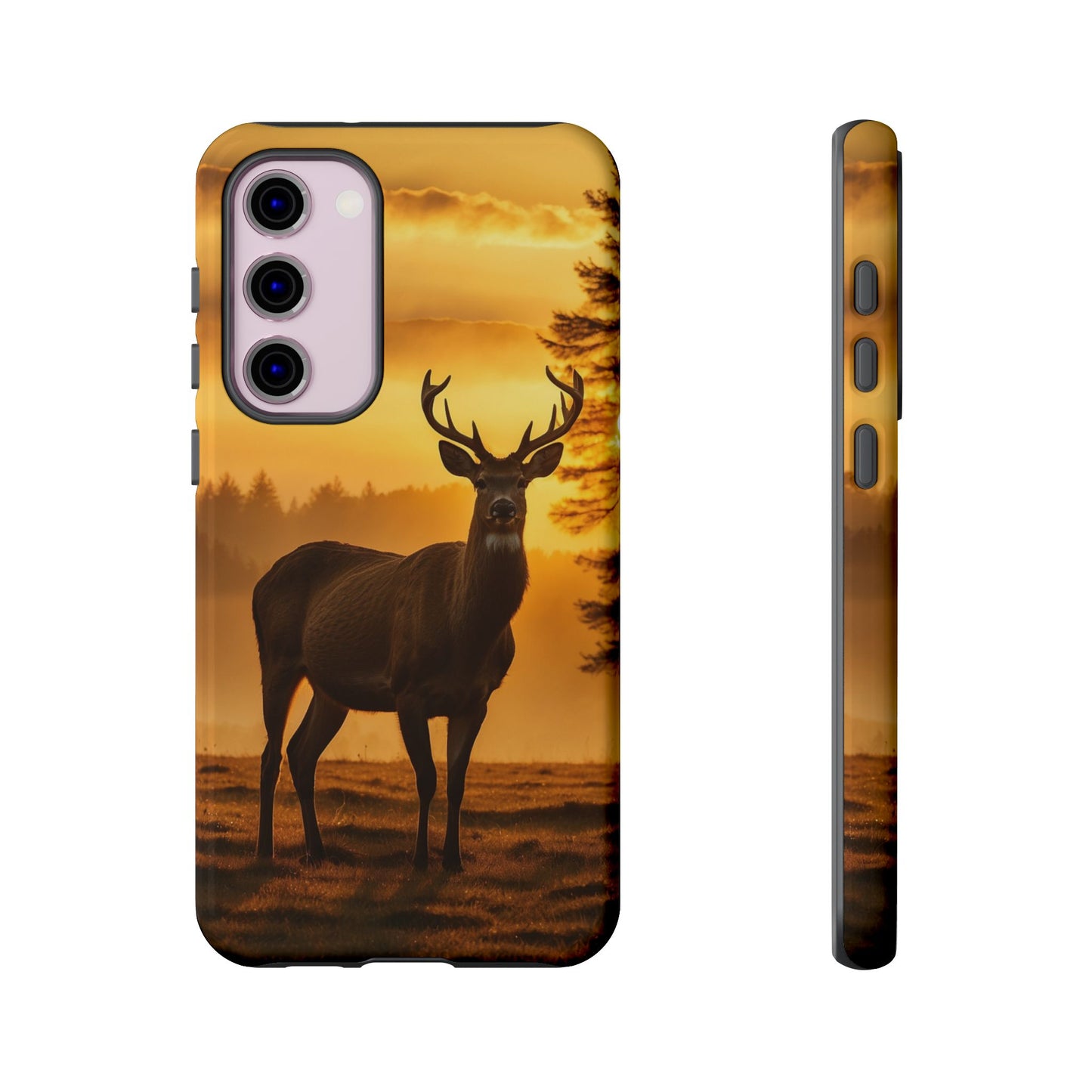 Sunset Majesty: Regal Stag – Samsung Galaxy Case