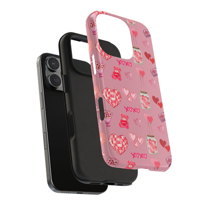 Pink Valentine Love Collage – iPhone Case