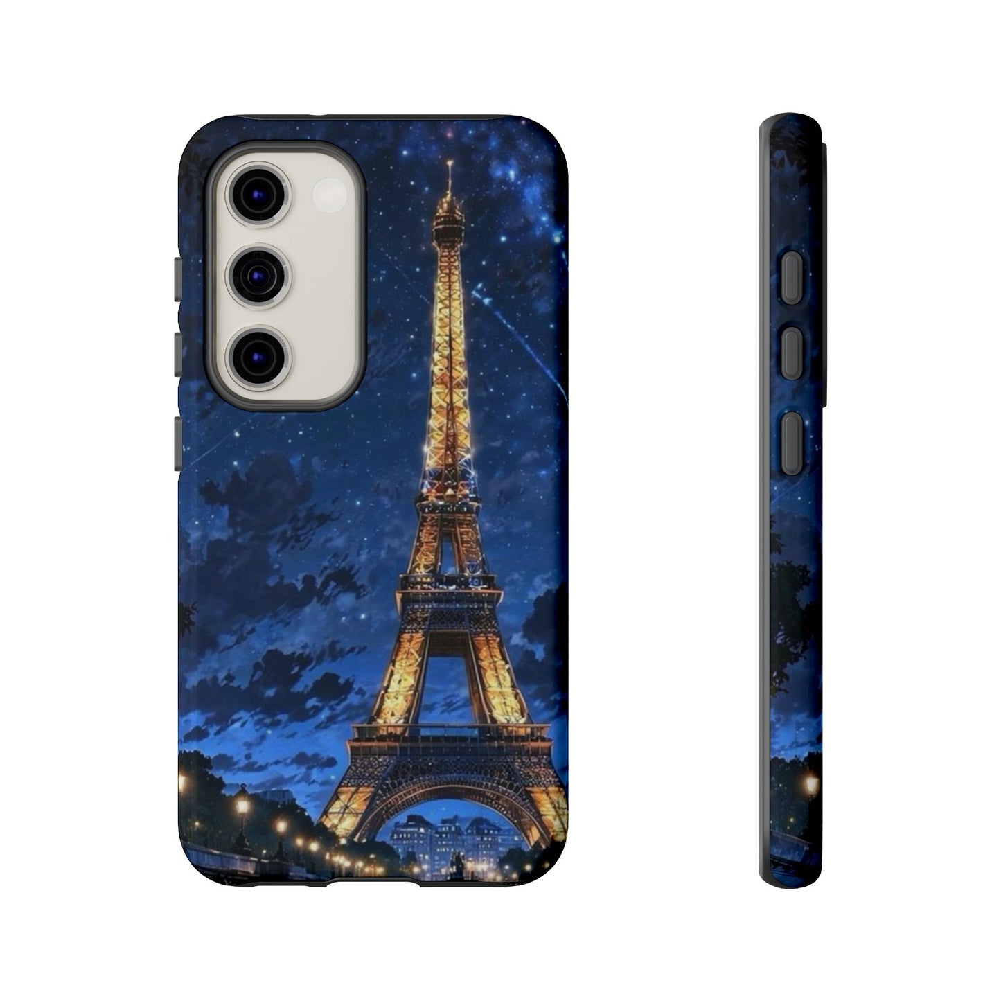 Samsung Galaxy Case - Eiffel Tower Under Starlit Sky Design