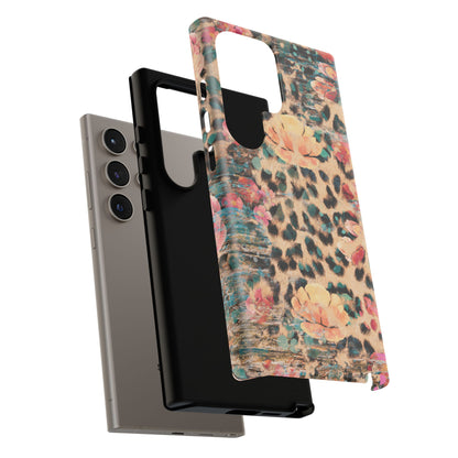 Rustic Floral Leopard - Samsung Galaxy Series Case