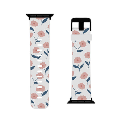 Playful Pink Floral Apple Watch Band