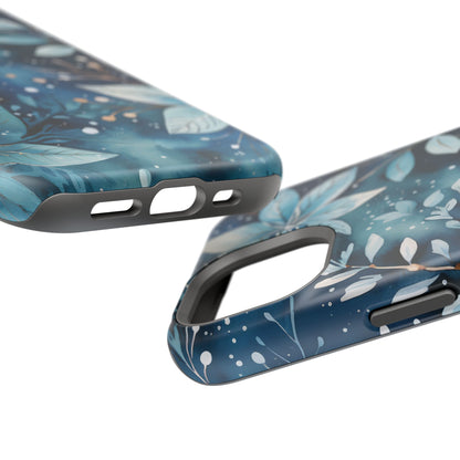 Midnight Frost Botanical – MagSafe iPhone Case