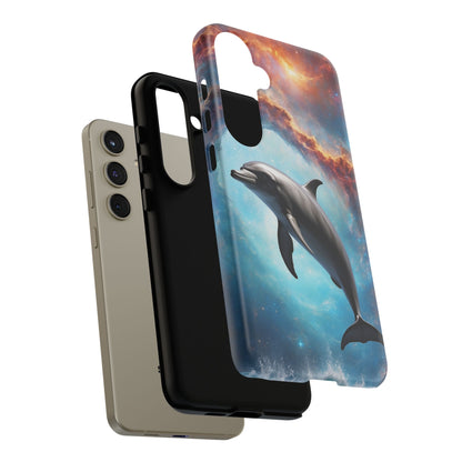 Cosmic Dolphin Space Vibes - Samsung Galaxy Case