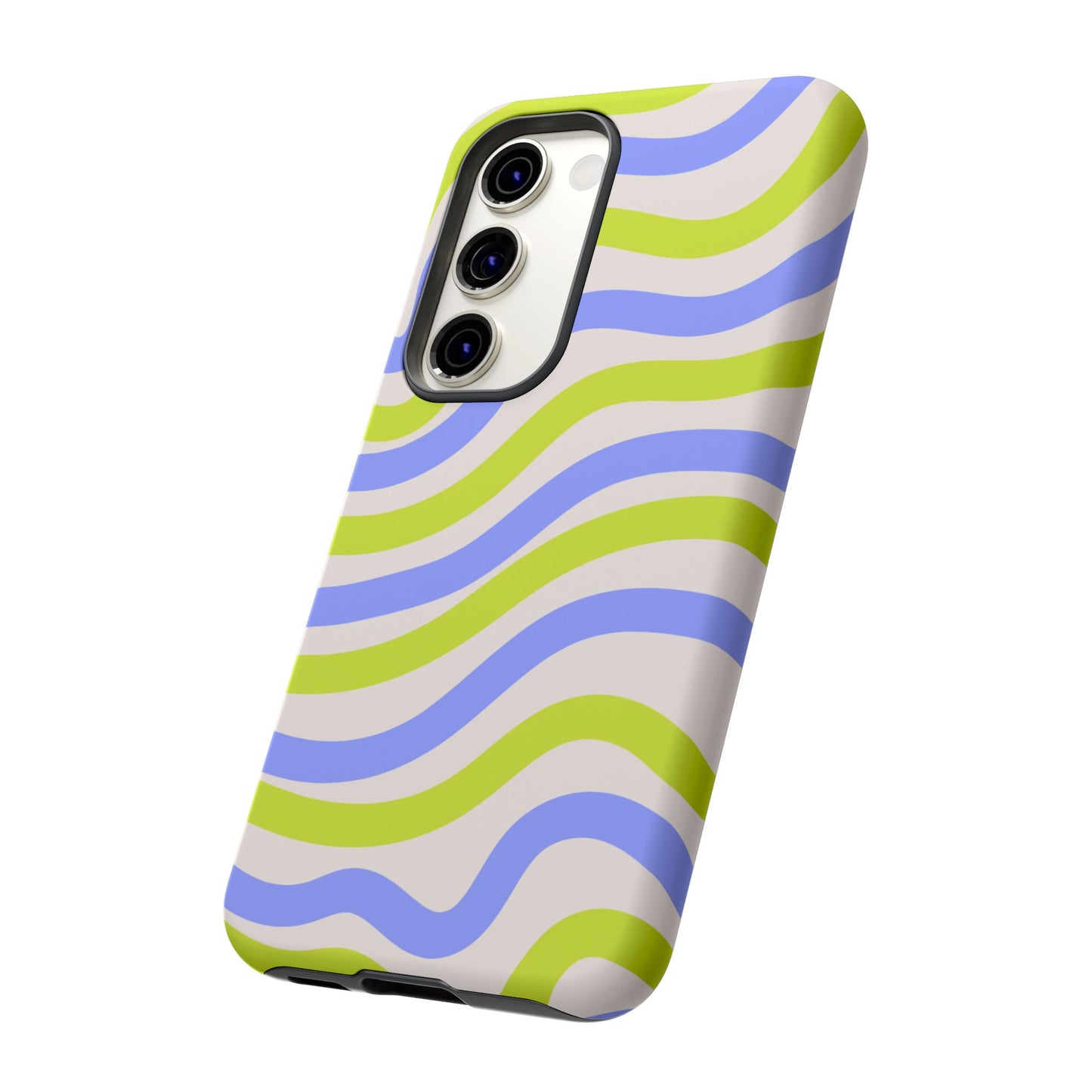 Neon Wave Samsung Galaxy Case – Bold Dual-Layer Protection with 70s-Inspired Vibe