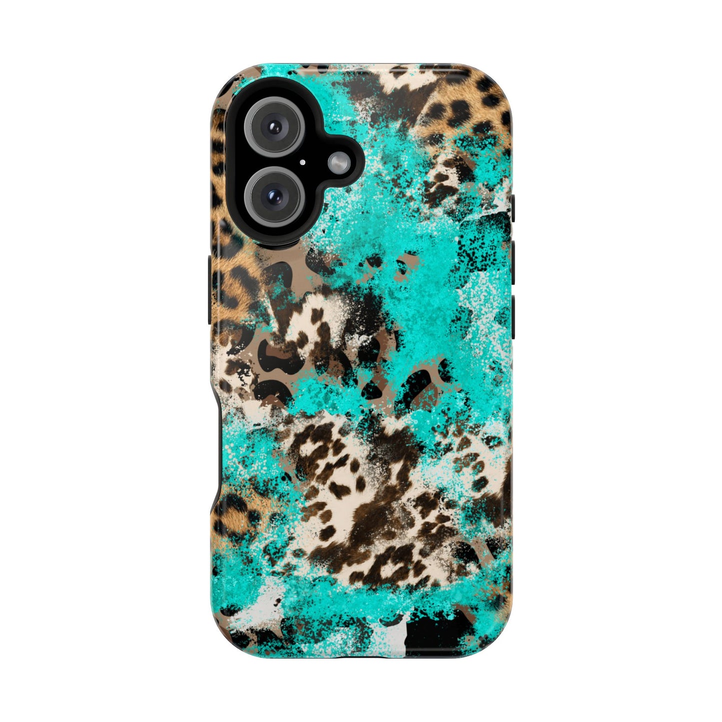 Aqua Splash Leopard - MagSafe iPhone Series Case