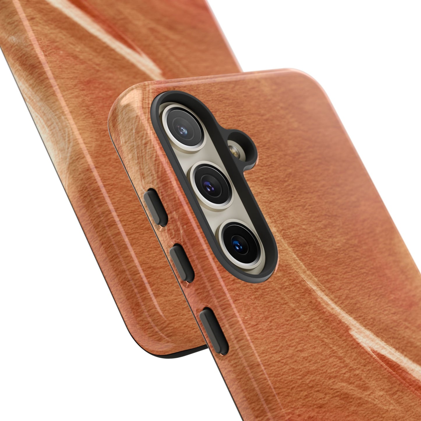 Earthy Terracotta Swirl Samsung Galaxy Case – Warm Marble Texture Design