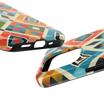 Harlequin Geometric iPhone Case - Vibrant Abstract Protective Cover