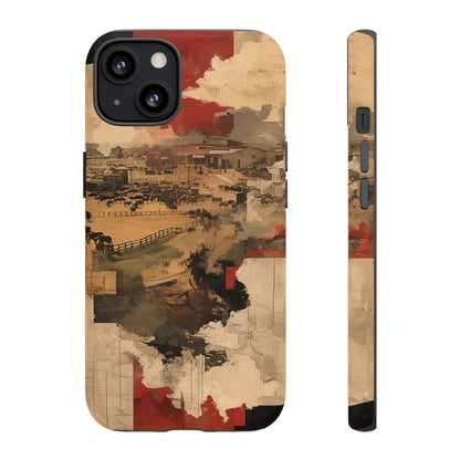 Vintage Abstract iPhone Case - Rustic Art Protective Cover