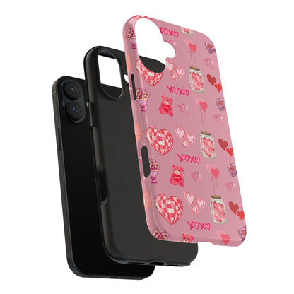 Pink Valentine Love Collage – iPhone Case