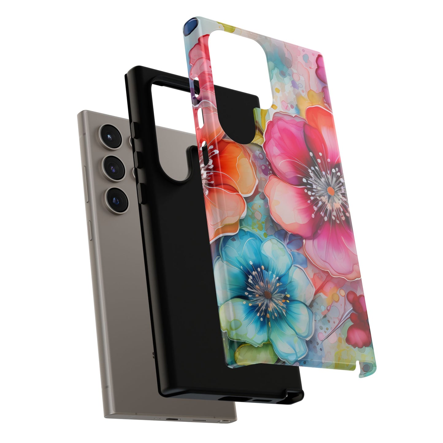 Vibrant Watercolor Floral Garden - Samsung Galaxy Series Case